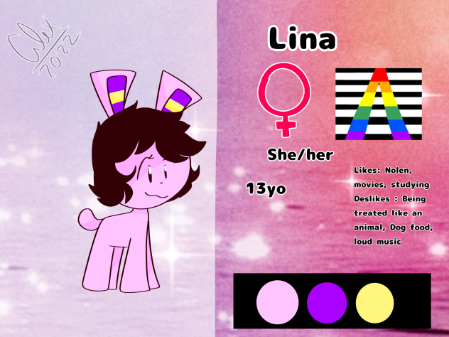 Lina ref sheet (reupload because error)