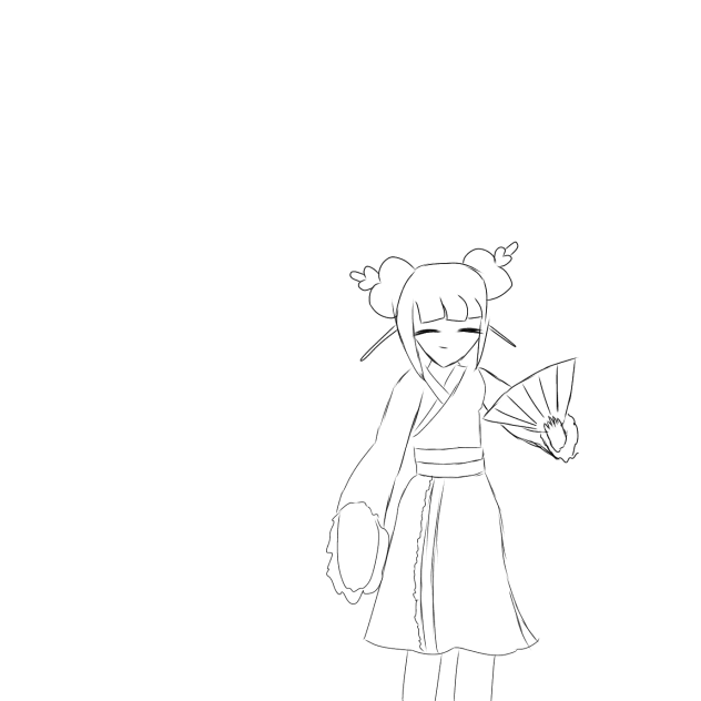 cherry blossom set sketch