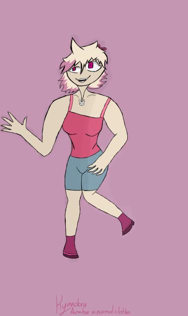 Kyandoru in normal clothes ig