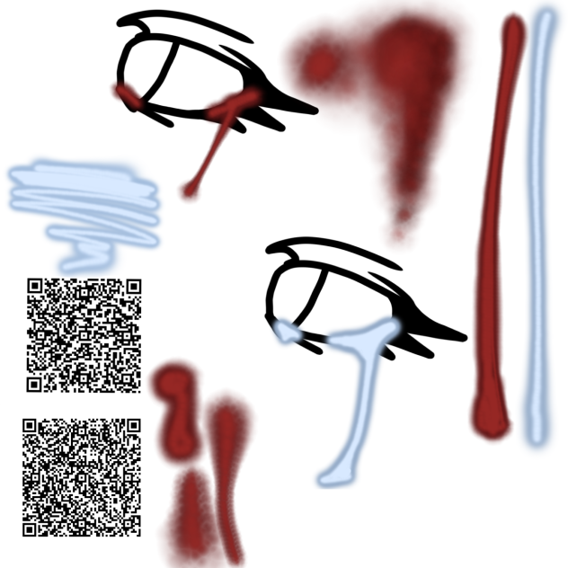blood and tear brushes