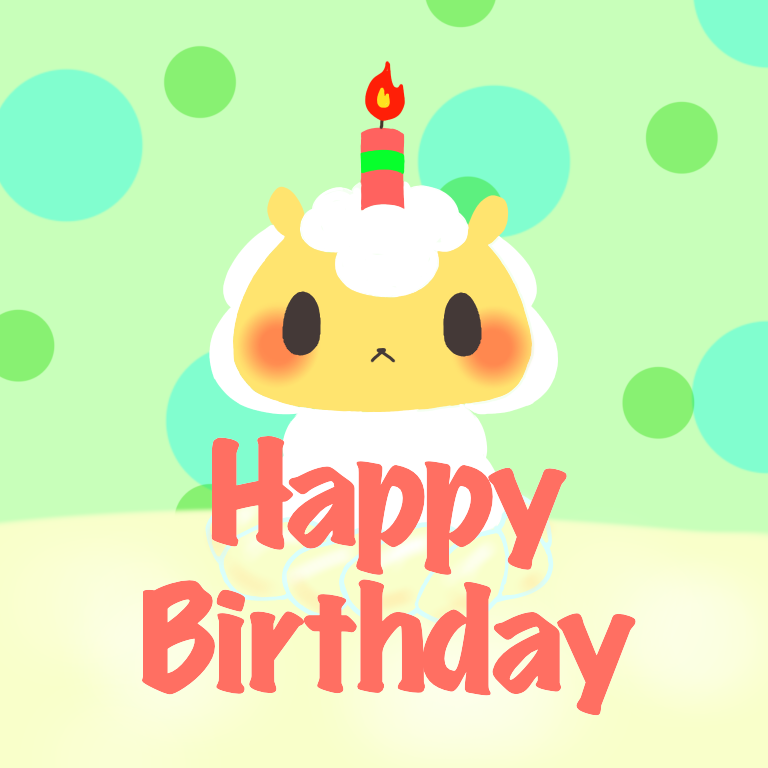 ジンギスカンのジンくんはぴば Ibispaint