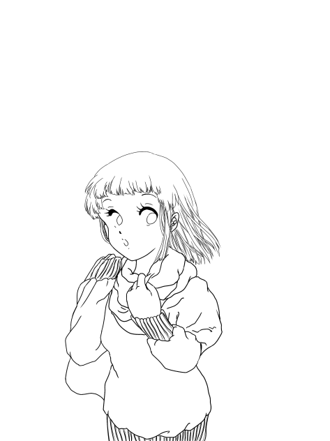 風の行き先　線画