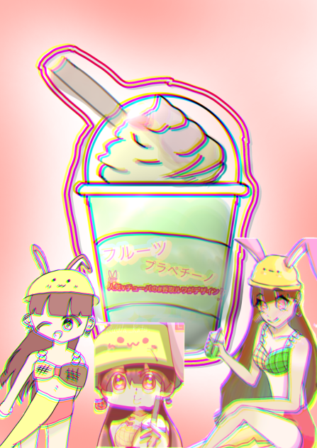 フルーツ　プラペチーノ　inルワ