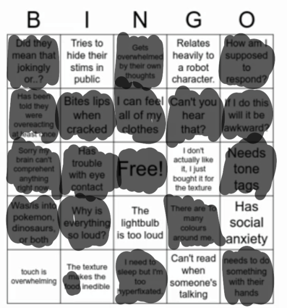 Autism bingo
