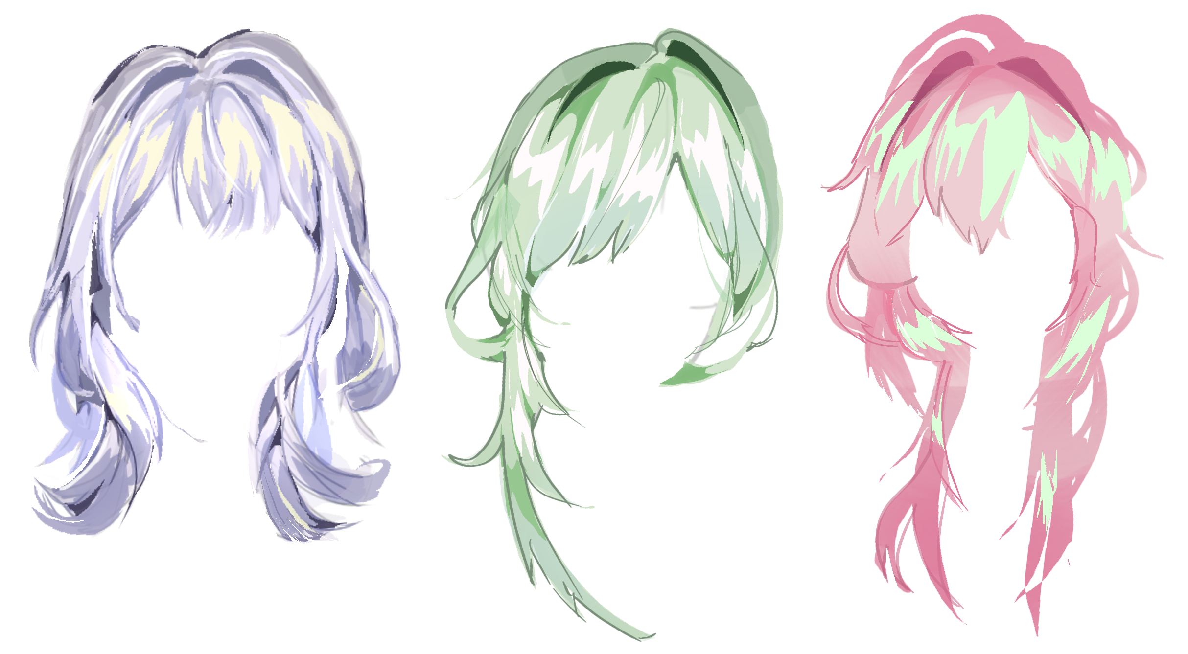 Hair render practice! - ibisPaint
