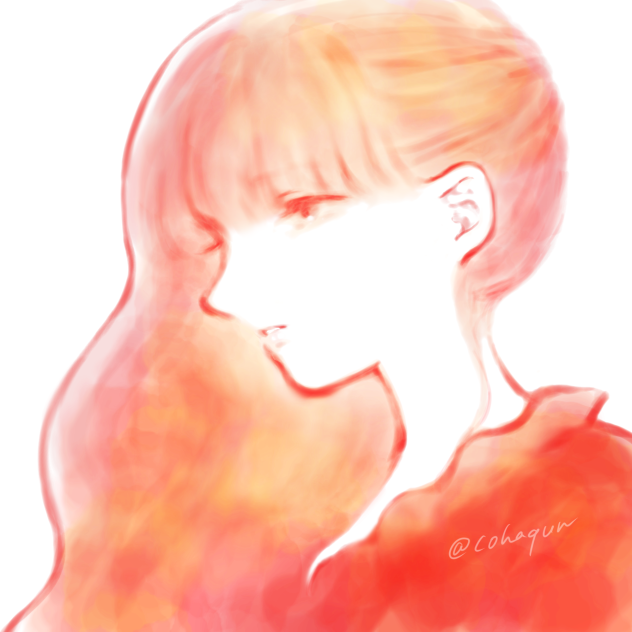 赤目赤毛の女性。