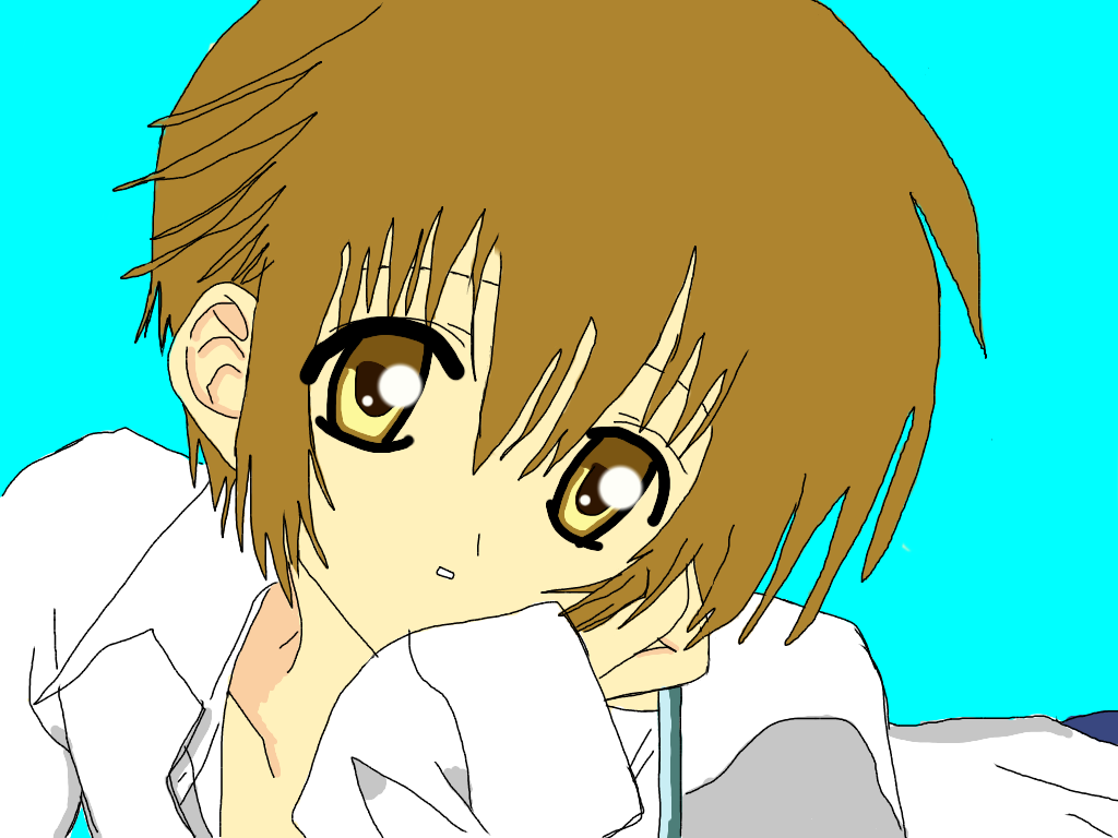cute anime school boy - ibisPaint