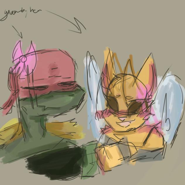 The mother hen and big softie ❤️💛