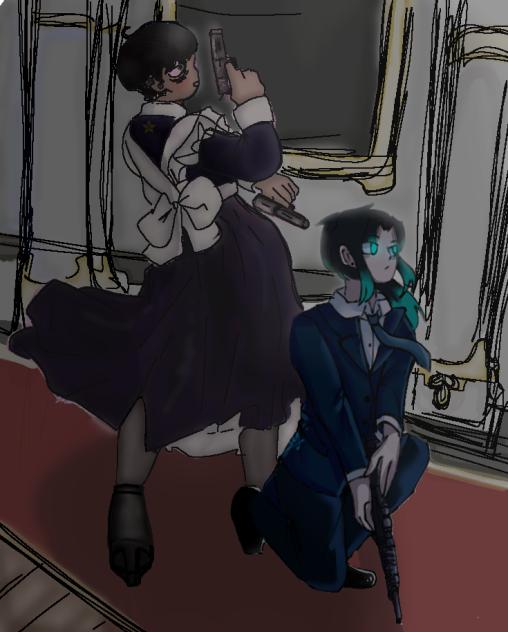 first and last day☆(゜o( =(゜ο゜)o - ibisPaint