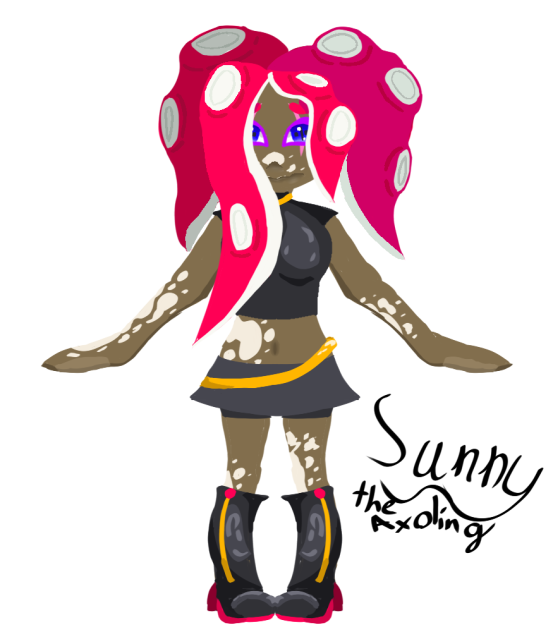 drew a shy Octoling