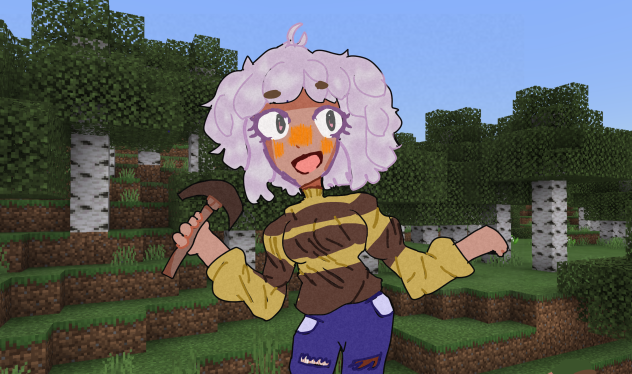 Lol [draws my Minecraft character]