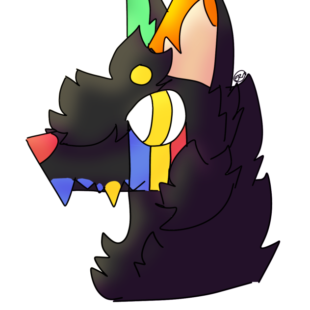 Colorful Skully badge