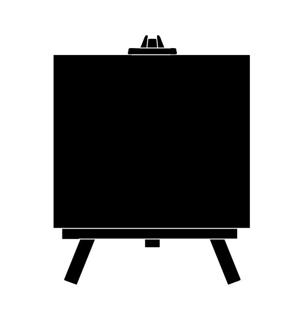 Mini easel & canva icon