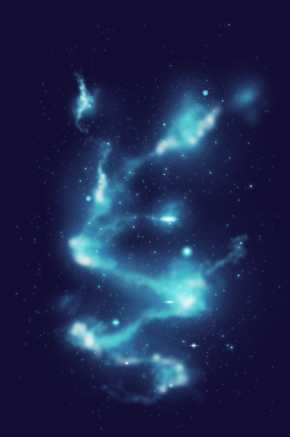 27分で星空？宇宙？そこらへん