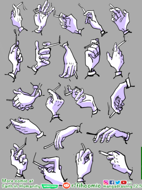 Practice draw hand w cigar on phone ibis