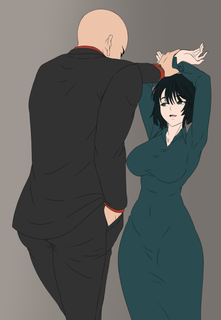 Saitama and fubuki (one panch man)