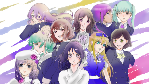 乙女ゲームキャラ塗らせていただきました。