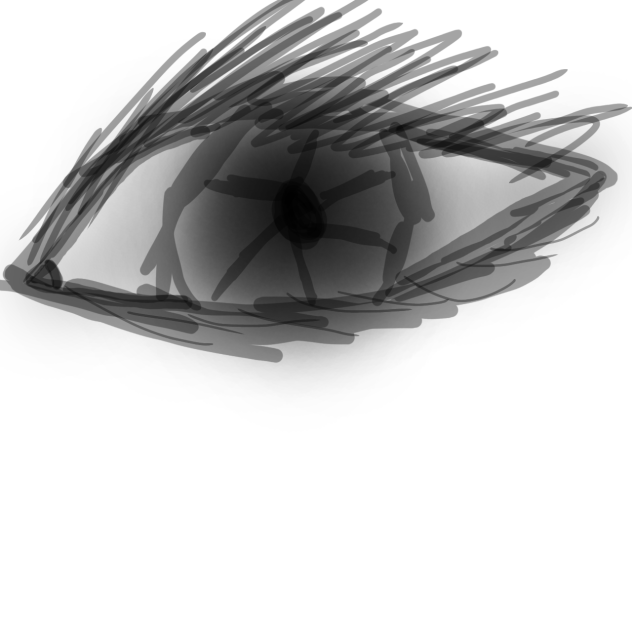 realistic eye say what I should draw