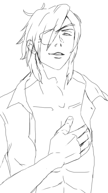 燭台切光忠 線画