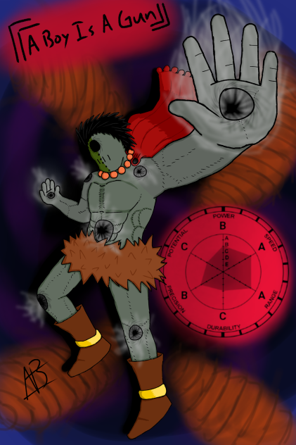 my fanmade stand,  A Boy Is A Gun