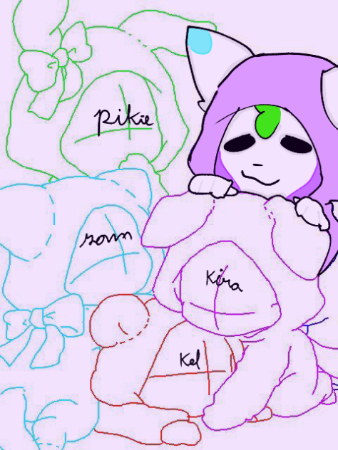 collab para kel, kira, sam e pinkie