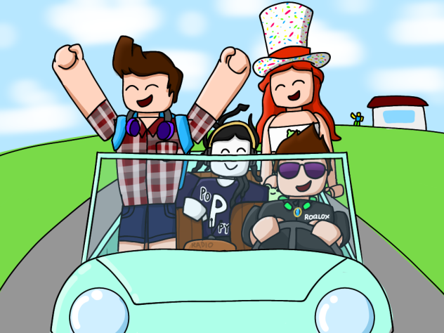Cruising along with my friends