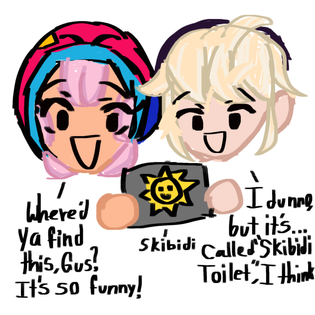Gus&Bonnie watch Skibidi Toilet together
