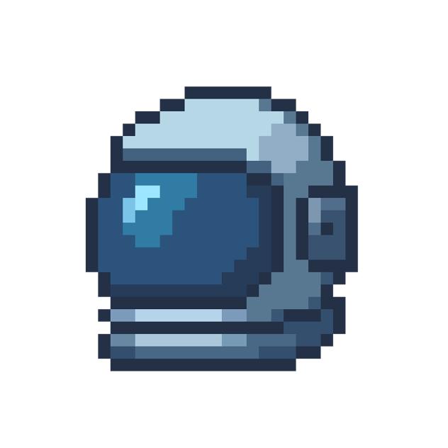 Astronaut helmet (pixel)