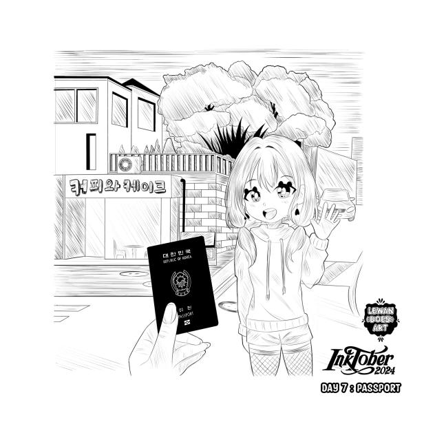 INKTOBER 2024 DAY 7 PASSPORT