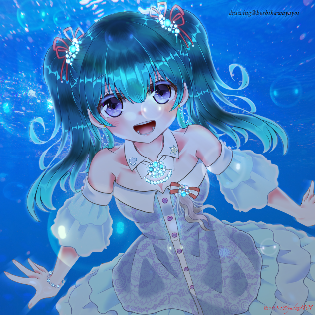 海月の宇宙(星川ヤヨイ様の線画お借りしました！)