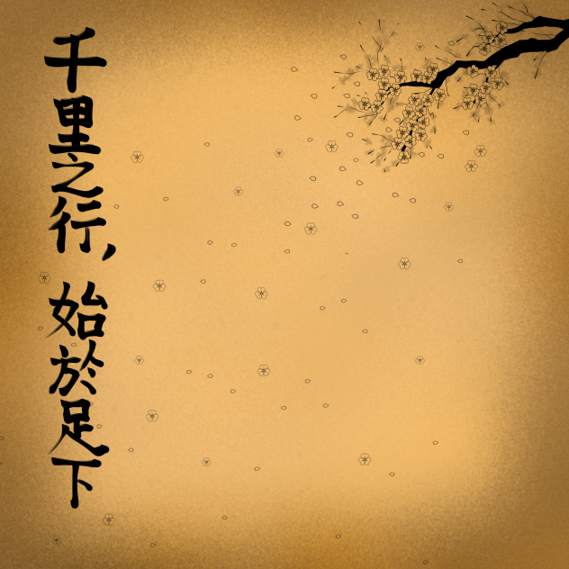 Chinese proverb background