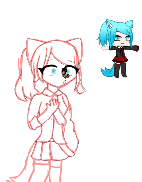 Drawing Kittypop Time! Wip 2