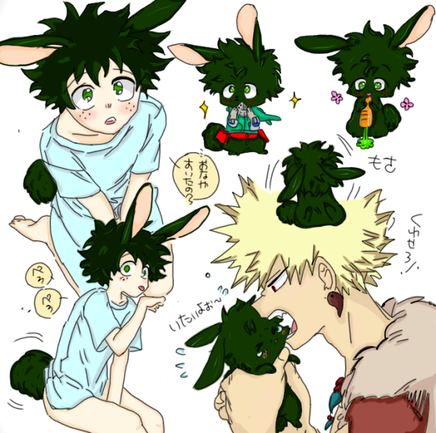 bunny deku x kaachan ibisPaint
