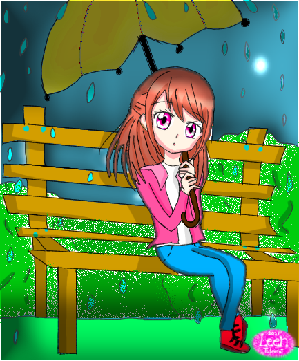 under the rain☔