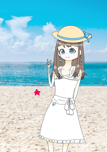 #暇人夏のイラスト大会#海