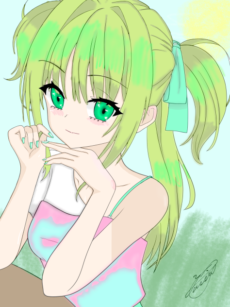 かわいいぬりえページ(cute coloring page)