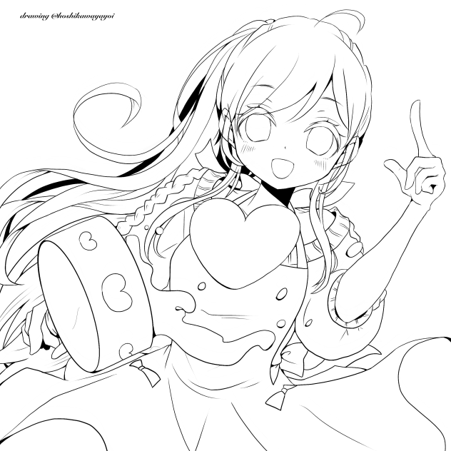 チョコレートプラネット(ぬりえ)