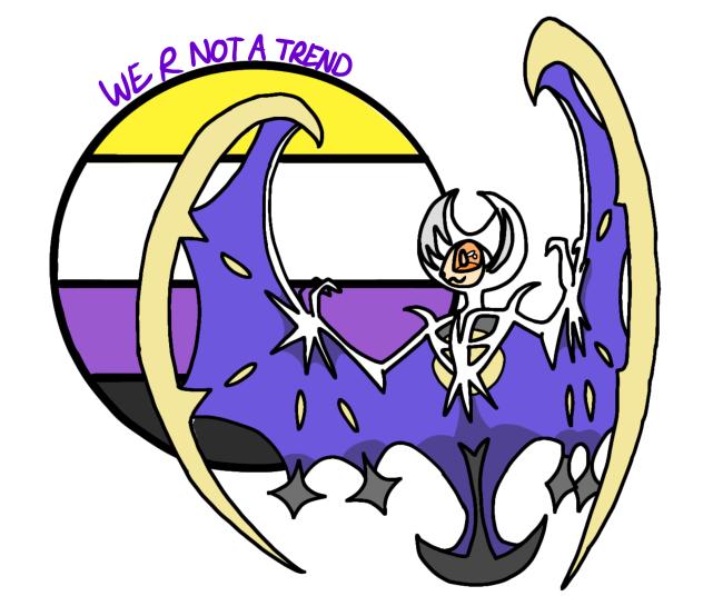 Nonbinary Lunala!