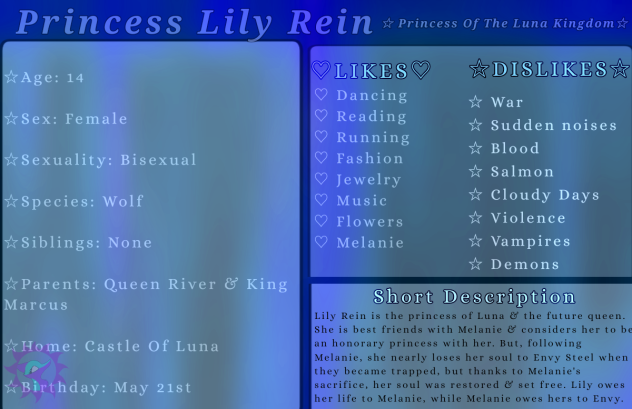 Lily's info