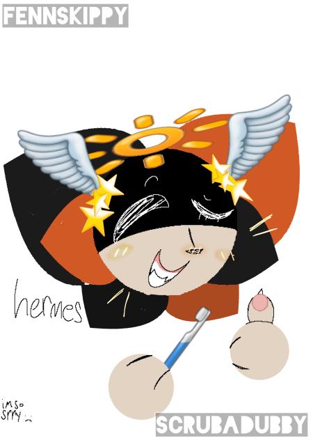 Hermes !! (as an emoji cat)