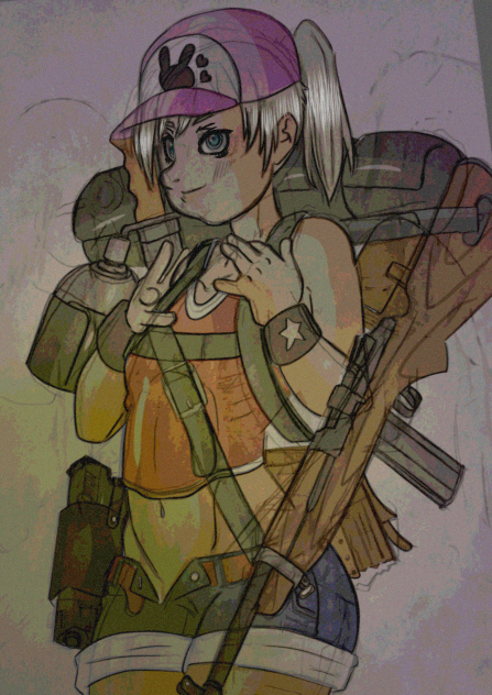 狩人女子 Ibispaint