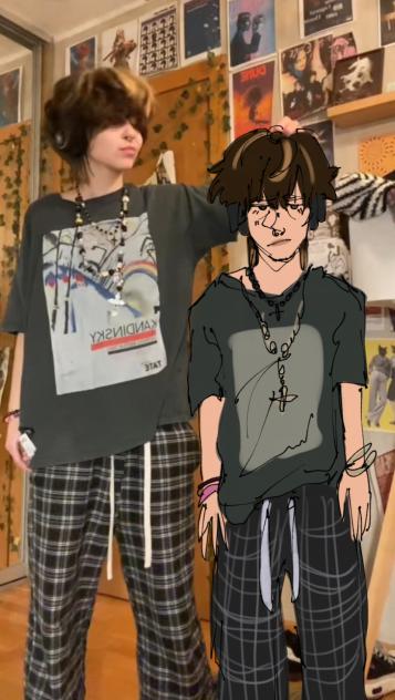 silly sketch of me and my biggest opp