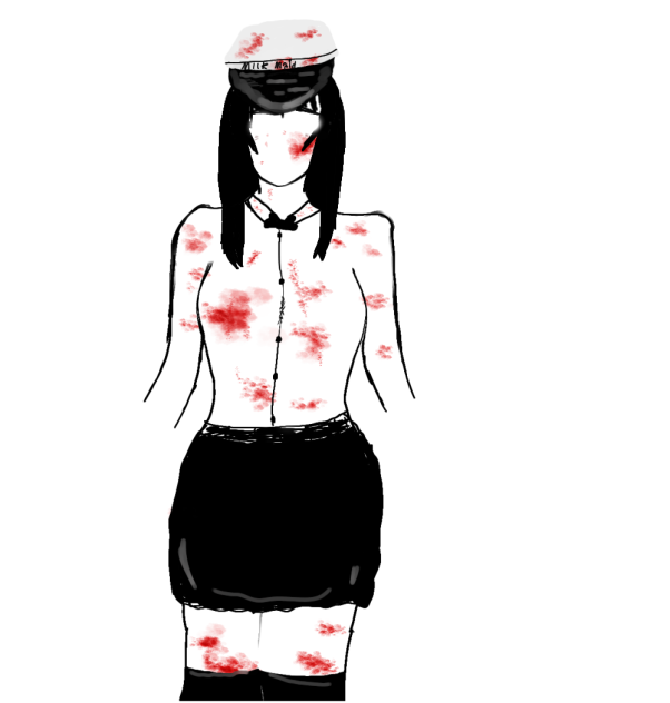 Quick sketch of my Halloween costume U_U