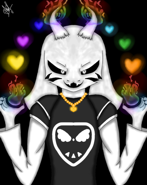 Undertale speedpaint Азриель Дримур - ibisPaint