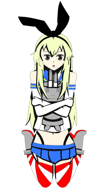塗り方ちょっと変えたっ島風ちゃん