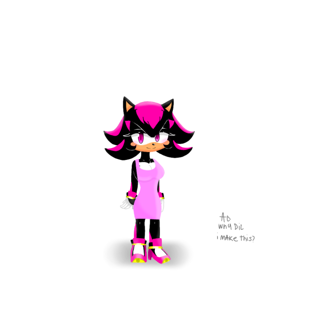 Shadina the Hedgehog w dress