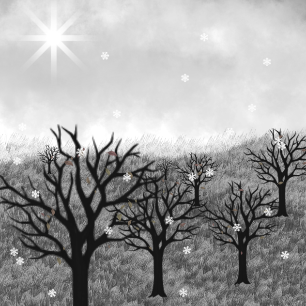 winter forest - ibisPaint