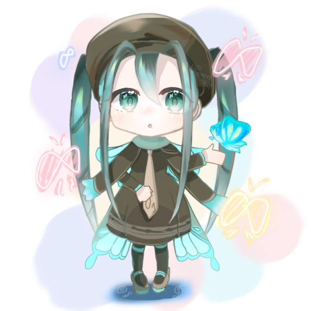 虫タイプミクちゃんーミニキャラ