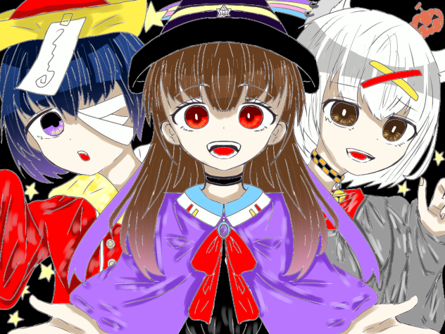 菜花するめさんの線画借りました‼︎