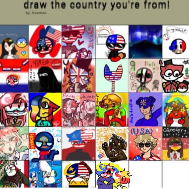 draw the country you're from!